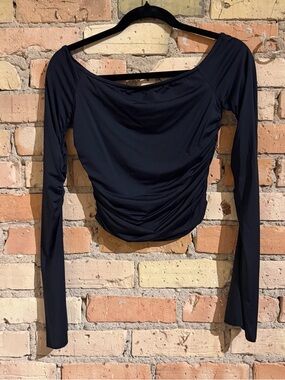 Edikted black long sleeve top size S